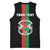Personalized Burkina Faso Striped Basketball Jersey African Mud Cloth Pattern - Black - Wonder Print Shop