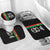 Burkina Faso Striped Bathroom Set African Mud Cloth Pattern - Black - Wonder Print Shop