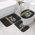 Burkina Faso Striped Bathroom Set African Mud Cloth Pattern - Black - Wonder Print Shop
