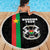Burkina Faso Striped Beach Blanket African Mud Cloth Pattern - Black - Wonder Print Shop
