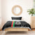 Burkina Faso Striped Bedding Set African Mud Cloth Pattern - Black - Wonder Print Shop
