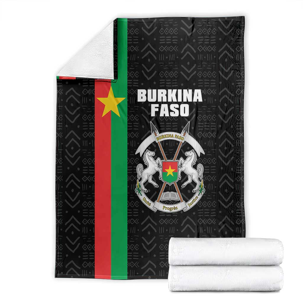 Burkina Faso Striped Blanket African Mud Cloth Pattern - Black - Wonder Print Shop