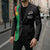 Personalized Burkina Faso Striped Blazer African Mud Cloth Pattern - Black - Wonder Print Shop