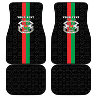 Burkina Faso Striped Car Mats African Mud Cloth Pattern - Black - Wonder Print Shop