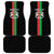 Burkina Faso Striped Car Mats African Mud Cloth Pattern - Black - Wonder Print Shop