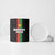 Personalized Burkina Faso Striped Ceramic Mug African Mud Cloth Pattern - Black - Wonder Print Shop