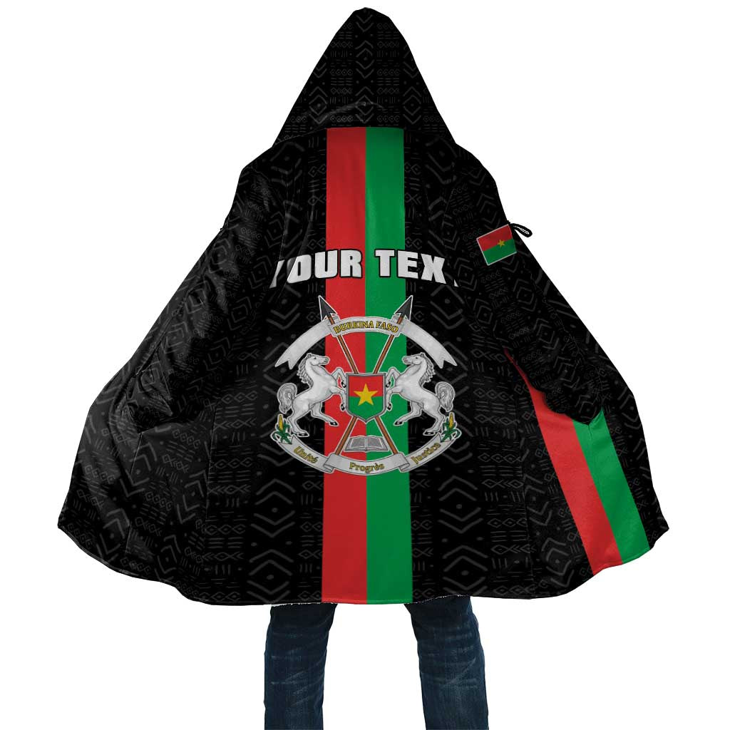 Personalized Burkina Faso Striped Cloak African Mud Cloth Pattern - Black - Wonder Print Shop