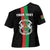 Personalized Burkina Faso Striped Cross Shoulder Shirt African Mud Cloth Pattern - Black - Wonder Print Shop