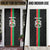 Personalized Burkina Faso Striped Door Cover African Mud Cloth Pattern - Black - Wonder Print Shop