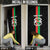 Personalized Burkina Faso Striped Door Cover African Mud Cloth Pattern - Black - Wonder Print Shop