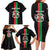 Personalized Burkina Faso Striped Family Matching Long Sleeve Bodycon Dress and Hawaiian Shirt African Mud Cloth Pattern - Black - Wonder Print Shop