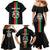 Personalized Burkina Faso Striped Family Matching Mermaid Dress and Hawaiian Shirt African Mud Cloth Pattern - Black - Wonder Print Shop
