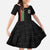Personalized Burkina Faso Striped Family Matching Off Shoulder Maxi Dress and Hawaiian Shirt African Mud Cloth Pattern - Black - Wonder Print Shop