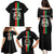Personalized Burkina Faso Striped Family Matching Puletasi and Hawaiian Shirt African Mud Cloth Pattern - Black - Wonder Print Shop