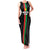 Personalized Burkina Faso Striped Family Matching Tank Maxi Dress and Hawaiian Shirt African Mud Cloth Pattern - Black - Wonder Print Shop