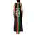 Personalized Burkina Faso Striped Family Matching Tank Maxi Dress and Hawaiian Shirt African Mud Cloth Pattern - Black - Wonder Print Shop