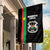 Burkina Faso Striped Garden Flag African Mud Cloth Pattern - Black - Wonder Print Shop