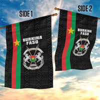 Burkina Faso Striped Garden Flag African Mud Cloth Pattern - Black - Wonder Print Shop