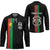 Personalized Burkina Faso Striped Hockey Jersey African Mud Cloth Pattern - Black - Wonder Print Shop