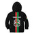Personalized Burkina Faso Striped Kid Hoodie African Mud Cloth Pattern - Black - Wonder Print Shop