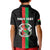 Personalized Burkina Faso Striped Kid Polo Shirt African Mud Cloth Pattern - Black - Wonder Print Shop
