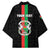Personalized Burkina Faso Striped Kimono African Mud Cloth Pattern - Black - Wonder Print Shop