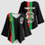 Personalized Burkina Faso Striped Kimono Sleeve Blouse African Mud Cloth Pattern - Black - Wonder Print Shop