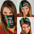 Burkina Faso Striped Neck Gaiter African Mud Cloth Pattern - Black - Wonder Print Shop