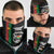 Burkina Faso Striped Neck Gaiter African Mud Cloth Pattern - Black - Wonder Print Shop