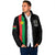 Personalized Burkina Faso Striped Padded Jacket African Mud Cloth Pattern - Black - Wonder Print Shop