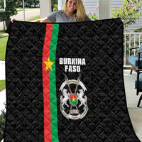 Burkina Faso Striped Quilt African Mud Cloth Pattern - Black - Wonder Print Shop