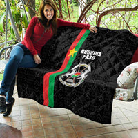 Burkina Faso Striped Quilt African Mud Cloth Pattern - Black - Wonder Print Shop