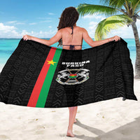 Burkina Faso Striped Sarong African Mud Cloth Pattern - Black - Wonder Print Shop