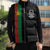 Personalized Burkina Faso Striped Sleeveless Puffer Jacket African Mud Cloth Pattern - Black - Wonder Print Shop