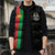 Personalized Burkina Faso Striped Sleeveless Puffer Jacket African Mud Cloth Pattern - Black - Wonder Print Shop