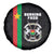 Burkina Faso Striped Spare Tire Cover African Mud Cloth Pattern - Black - Wonder Print Shop