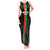 Personalized Burkina Faso Striped Tank Maxi Dress African Mud Cloth Pattern - Black - Wonder Print Shop