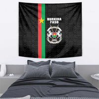 Burkina Faso Striped Tapestry African Mud Cloth Pattern - Black - Wonder Print Shop