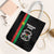 Burkina Faso Striped Tote Bag African Mud Cloth Pattern - Black - Wonder Print Shop