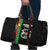 Burkina Faso Striped Travel Bag African Mud Cloth Pattern - Black - Wonder Print Shop