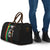Burkina Faso Striped Travel Bag African Mud Cloth Pattern - Black - Wonder Print Shop