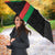 Burkina Faso Striped Umbrella African Mud Cloth Pattern - Black - Wonder Print Shop