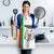 Burkina Faso Striped Apron African Mud Cloth Pattern - White - Wonder Print Shop