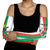 Personalized Burkina Faso Striped Arm Sleeves African Mud Cloth Pattern - White - Wonder Print Shop