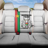 Burkina Faso Striped Back Car Seat Cover African Mud Cloth Pattern - White - Wonder Print Shop