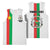 Personalized Burkina Faso Striped Basketball Jersey African Mud Cloth Pattern - White - Wonder Print Shop