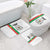 Burkina Faso Striped Bathroom Set African Mud Cloth Pattern - White - Wonder Print Shop