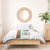 Burkina Faso Striped Bedding Set African Mud Cloth Pattern - White - Wonder Print Shop