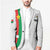 Personalized Burkina Faso Striped Blazer African Mud Cloth Pattern - White - Wonder Print Shop