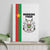 Burkina Faso Striped Canvas Wall Art African Mud Cloth Pattern - White - Wonder Print Shop